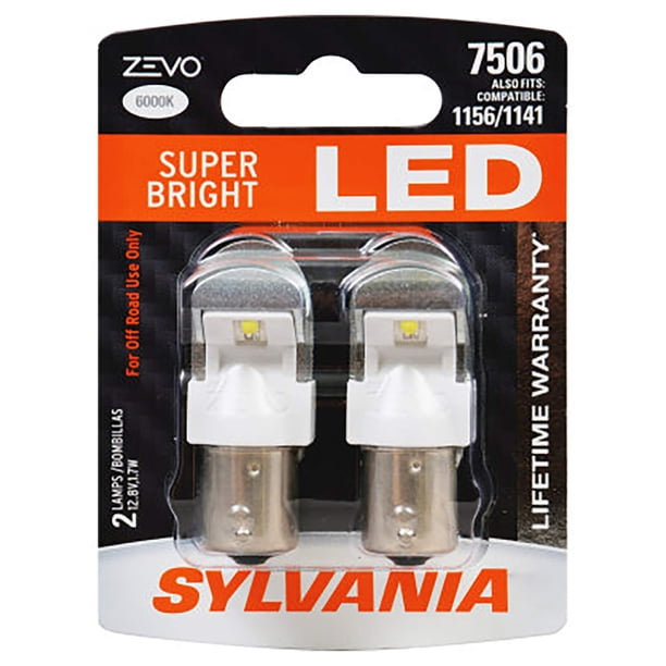 Bombilla LED SYLVANIA 7506 ZEVO blanca de 6000 K para DRL y respaldo
