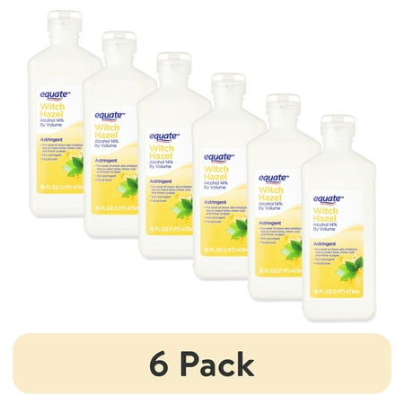 (6 pack) Equate Witch Hazel, 16 fl oz