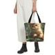 thumbnail image 5 of Fotbe Cute Kitten Water Lilies Bolsa de Playa con Estampado, Bolsa de Hombro, Bolsa de Mano Espaciosa, Bolsa de Viaje Ligera, Bolsa de Compras Versátil, 5 of 6