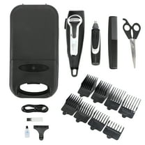 Impress 18 Piece Cordless Rechargeable Hair Cutting Kit and Nose Trimmer with Storage Case