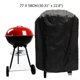 thumbnail image 3 of Funda protectora para barbacoa Funda protectora para horno impermeable y a prueba de polvo, aplicable a accesorios de jardín al aire libre para barbacoa eléctrica de carbón redonda, con bolsa de almac, 3 of 5