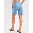 thumbnail image 3 of Bermudas G Gradual High Waisted 9 para mujer, color azul claro, 3 of 6