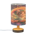 thumbnail image 2 of Desk Lamp Bedside Lamp 5.12x9.7In LED Lamp With USB Charging Interface For Bedroom Living Room Office Study Stylish Decoration Pretty Rainbow Cat, 2 of 7