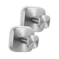 thumbnail image 3 of GROWTH TANK 2 Pieces Suction Cup Hooks Rustproof for Bathroom Mirrors Office Living Room Silver, 3 of 9