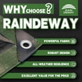 thumbnail image 2 of Tarps 8x10 Feet,Tarp Waterproof,9Mil Thick,Finished Size,Multipurpose Poly Tarp Cover with Metal Grommets and Reinforced Edges,Green/Black Tarpaulin, 2 of 4