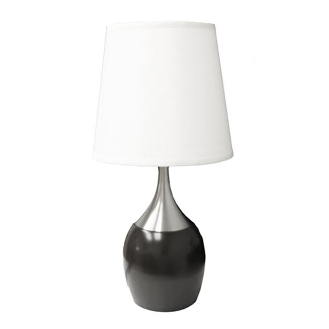 Ore International 8310es 24 In H Espresso Silver Touch On Table Lamp