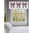 thumbnail image 3 of Bow Valances for Windows, Rod Pocket Kitchen Valance Curtains - Soft & Washable Small Window Treatment for Living Room,&nbsp;Bathroom, Pink , 42x12 Inch, 1 Panel, 3 of 9