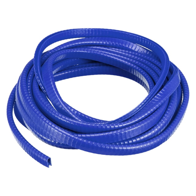 Moldura de Borde en U Unique Bargains 16.4 Pies Goma Azul