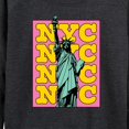 thumbnail image 3 of Instant Message - NYC Statue Of Liberty - Women's Lightweight French Terry Long Sleeve Shirt, 3 of 6