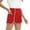 Red, variant on EFINNY Womens Workout Shorts Running Track Shorts with Pocket, Elastic Waist Splicing Fitness Sports Gym Yoga Short Pants with Pocket