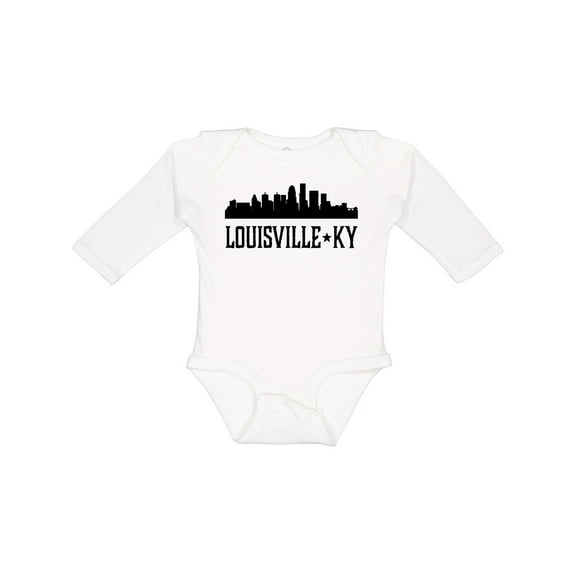 Inktastic Louisville Kentucky Skyline Cities Boys or Girls Long Sleeve Baby Bodysuit