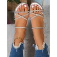 thumbnail image 4 of Women's Fashion Rhinestone Decorated Flat Sandals, 4 of 4