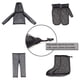 thumbnail image 5 of Yuarrent Ropa transpirable a prueba de insectos para actividades al aire libre, pesca y aventura. Ropa protectora. Escalada negro XL/XL, 5 of 6