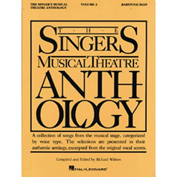 Pre-Owned The Singer's Musical Theatre Anthology - Volume 2: Baritone/Bass Book Only (Piano-Vocal Series), 9780793523320, 079352332X, Paperback,