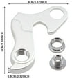 thumbnail image 3 of SeekLGT Aluminum Derailleur Hanger Tail Hook Lightweight Durable Bike Replacement for Road and Mountain Bikes Ensuring Smooth Gear Shifting, 3 of 5