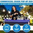 thumbnail image 5 of GoBar PRO LED Commercial Grade Portable Bar Table with Multi-Color Lights - 47.5 x 19 x 38 Inches Assembled, 5 of 6