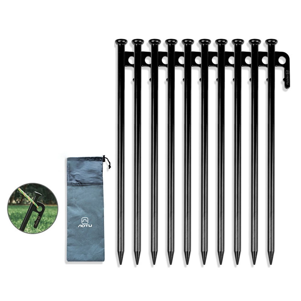 Heavy-Duty 30CM Camping Tent Stakes: Strong, Easy-Pull Design for Secure