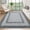 Grey, variant on 3x5 Area Rug, Washable Rug for Bedroom Braided Printed Throw Mat, Living Room Area Rug Non Slip Stain Resistant Small Dining Room Rug, Rustic Accent Small Carpet for Entryway Home Decor, Grey