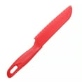 thumbnail image 2 of Yuarrent Juegos de cocina para niños Herramientas de cocina reales Pastel seguro Bordes dentados Corte cómodo Manijas ergonómicas Accesorios Mostrada rojo, 2 of 6