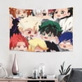 thumbnail image 5 of My Hero Academia Tapestry, Anime Wall Poster Art, Wall Tapestry For Bedroom Living Room Dorm Room, Wall Hanging For Festival Party Events Background Photography Backdrop, 60x40 Inch, 5 of 9