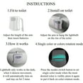 thumbnail image 6 of JacobsParts Bathroom Night Light Toilet Bowl Lamp 8 Color LED Light and Motion Sensor Activated (2-Pack), 6 of 9