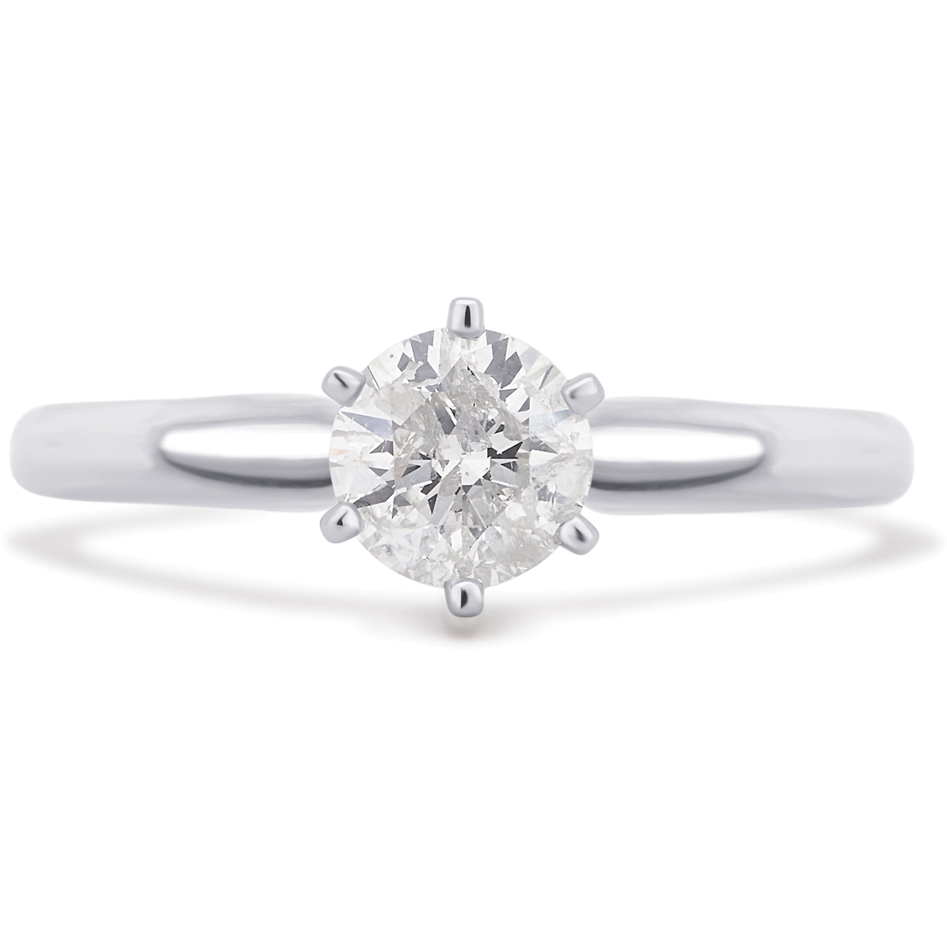 1/3 Carat T.w. Round Diamond 14k White G
