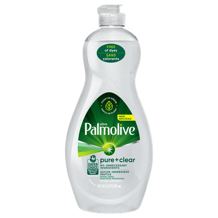 Palmolive Ultra Dishwashing Liquid Dish Soap, Pure + Clear Spring Fresh - 20 oz