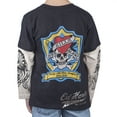 thumbnail image 2 of Ed Hardy Little Boys' Toddlers Boys Long Sleeve Cap Style T-Shirt - Black - 4/5, 2 of 2
