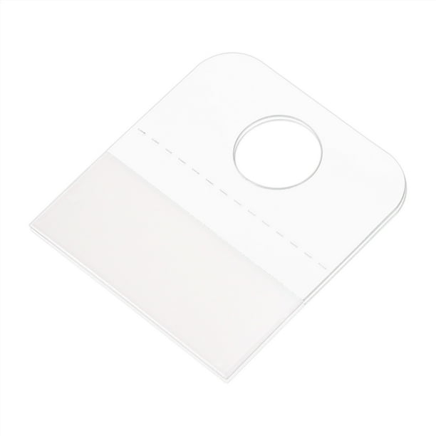 Uxcell Clear Self Adhesive Hang Tab Hook, 45x50mm Plastic Display
