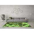 thumbnail image 3 of Ahgly Company Indoor Square Abstract Green Modern Area Rugs, 7' Square, 3 of 4
