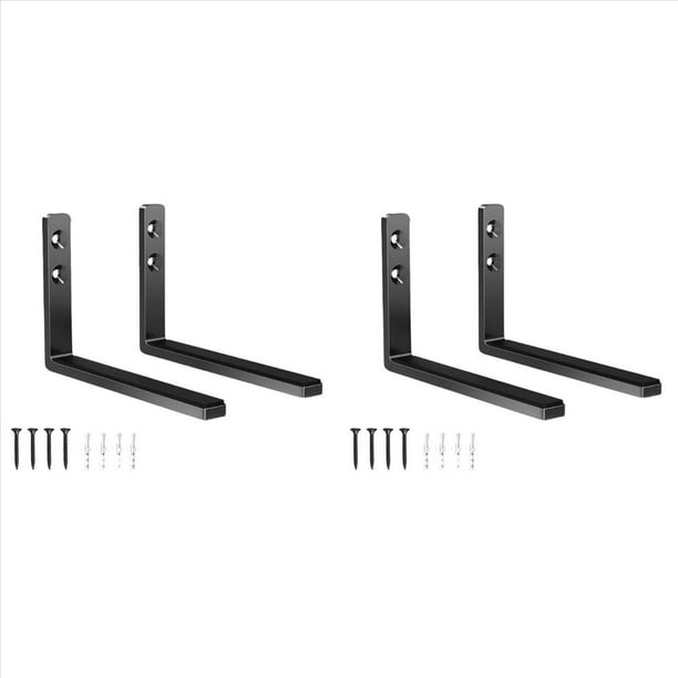 2X Soporte para Barra de Sonido, Soporte de Pared para Barra de Sonido con Profundidad Ajustable, Soporte para Montaje en Barra de Sonido T5EE