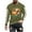 Army Green, variant on Raeneomay Long Sleeve Shirts for Men Fashion Men's Printed Round Neck Casual T-Shirt Long Sleeve Top Shirt
