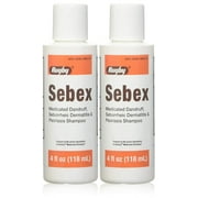 Rugby Sebex Liquid Medicated Dandruff Shampoo 4 oz (Pack of 2)