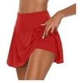 thumbnail image 3 of Jupes pour Femmes Été Unies Taille Haute Jupes Plissées Mini Fines Décontractées pour Tous les Jours Douces Grande Taille, 3 of 3