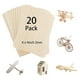 thumbnail image 2 of Wood Sheet for Crafts 20PCS Unfinished Wood Sheets Thin Wooden Pieces, 2 of 5