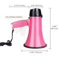 thumbnail image 5 of 25 Watt Compact Speaker PA Bullhorn - with Built-in Siren, Voice Recorder, Bottle Opener,Pink, 5 of 5