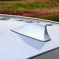 thumbnail image 3 of Leye Car Shark Fin Antenna Cover AM FM Radio Signal Roof Aerial Adhesive Tape Base Fits Most Auto Cars SUV Truck Antenna Accessories-White, 3 of 6