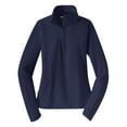 thumbnail image 5 of Yellow Rooster Women's Sport Wick Stretch 1/2 Zip Pullover True Navy XS, 5 of 6