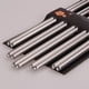 thumbnail image 4 of Palillos de acero inoxidable Palillos en espiral de acero inoxidable 22,5 cm de largo Juego de palillos ligeros Reutilizables Estilo clásico para cena en la cocina 5 pares - Plateado Ormromra 2034306-2, 4 of 8