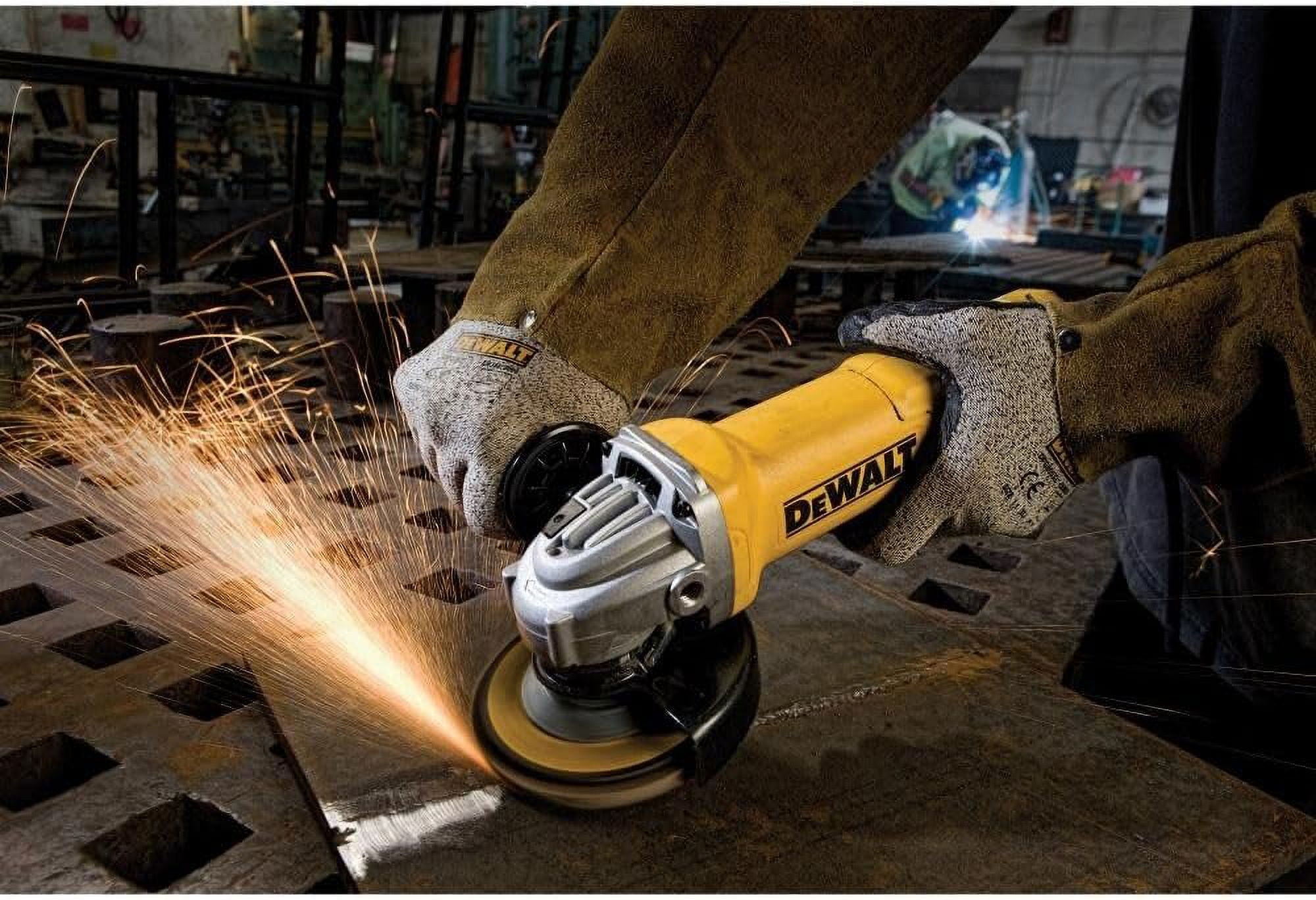 DEWALT Small Angle Grinder 4-1/2 In 11 Amp - 1 Speed - Yellow
