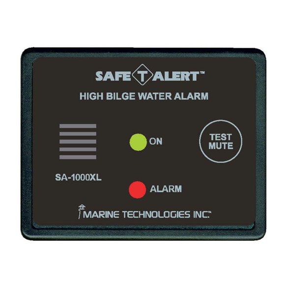 Alarma de agua para sentinas Safe-T-Alert, montaje en alta superficie, color negro