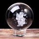 thumbnail image 3 of Adornos Bola de cristal de Navidad Bola de grabado de Papá Noel Decoración de mesa de Navidad Bola de cristal Adornos navideños transparentes, 3 of 5