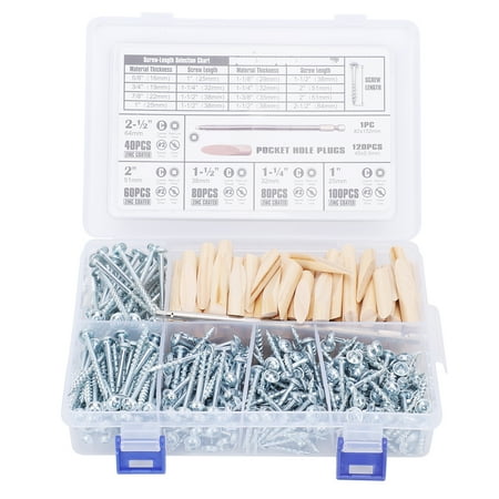 

8mm Self Drilling Screws Kit Woodworking SQ2 SelfTapping Oblique Angle Tools