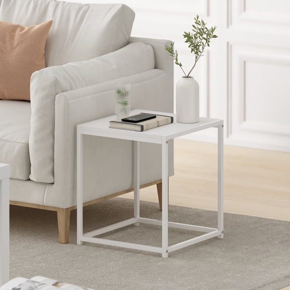 Furinno CAMNUS Set of 2 End Table in White