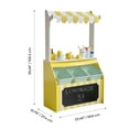 thumbnail image 2 of Teamson Kids Wooden Lemonade Stand Playset with 18-Piece Pretend Play Kit & Storage,Yellow & White, Age 3+, 2 of 11