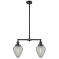 thumbnail image 3 of Innovations Lighting 209 Geneseo Geneseo 2 Light 21" Wide Linear Chandelier - Black, 3 of 7