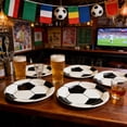 thumbnail image 5 of Eoozwa Football World Cup Party Cup Decorations, Themed Paper Cups for Sports Bar Viewing Party and Tailgate, Set of 8 Disposable Drinkware for Fans, 5 of 6
