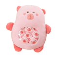 thumbnail image 4 of Lindo animal de peluche de , de peluche con mini muñecas, almohada para tirar, bolsa de bocadillos de dibujos animados abrazable, almohada para regalos para niños rosa, 4 of 8