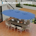 thumbnail image 2 of Ataucjin 15ft Patio Umbrella with Base Included,Outdoor Double-Sided Rectangle Market Umbrella,Rectangle Oversized Double Sided Pool Umbrellas, Double-Topped Patio Umbrella for Poolside Lawn Backyard, 2 of 7
