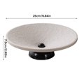 thumbnail image 3 of Modern Pedestal Fruit Bowl With Drainage System, Snack Serving Plate with Water Collection, Creative Tabletop Centerpiece Decor, for Fresh Fruit Display and Kitchen Organization, 3 of 4